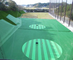 静岡県　ゴルフコース内防球ネット H=35m L=400m全体2